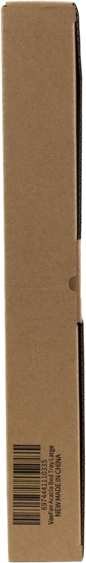 VaeFae Acacia Bed Table Tray, Wooden Breakfast Tray with Folding Legs, Bed Tray for Eating and Laptop, Eating Trays for Bedroom (Large Size)