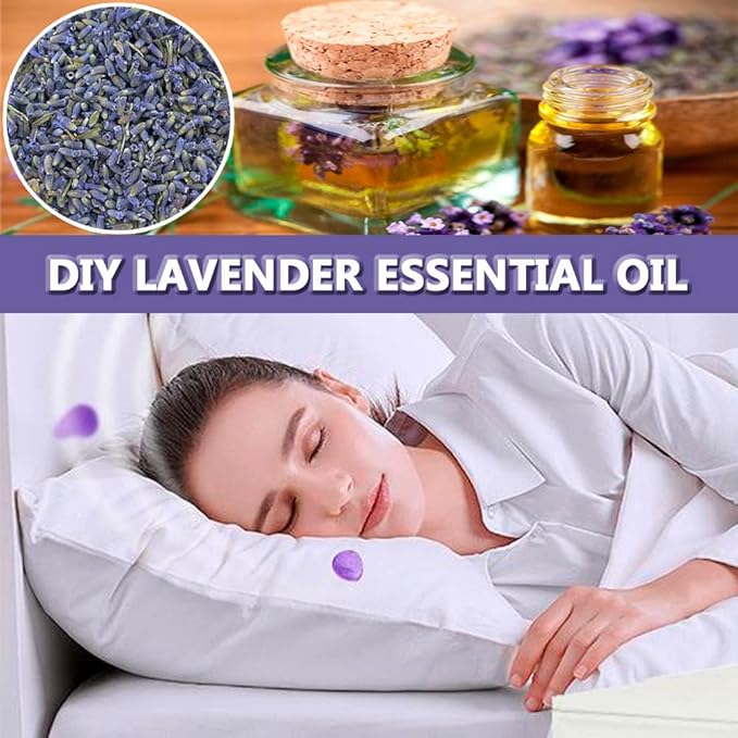 Dried Lavender Flowers, Natural Dried Lavender Buds, Fragrant Dried Lavender Bulk for Drawers and Closets, Wholesale Dried Flowers for Soap, Candle, Sachets, DIY (1 Pound)