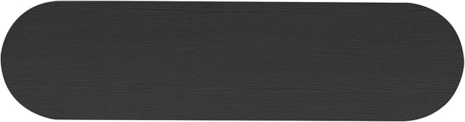 kevinplus 54'' Wood Console Table Sofa Table with 2 Drawer Storage for Entryway, Modern Elegant Fluted Design & Curved Edge, Easy Assemble, Black