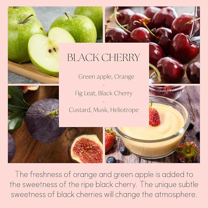 396 st. Rose Flower Reed Diffuser, Black Cherry, 200ml(6.7oz) / Reed Diffuser Sets, Home Fragrance, Scented Oils, Home & Bathroom Décor