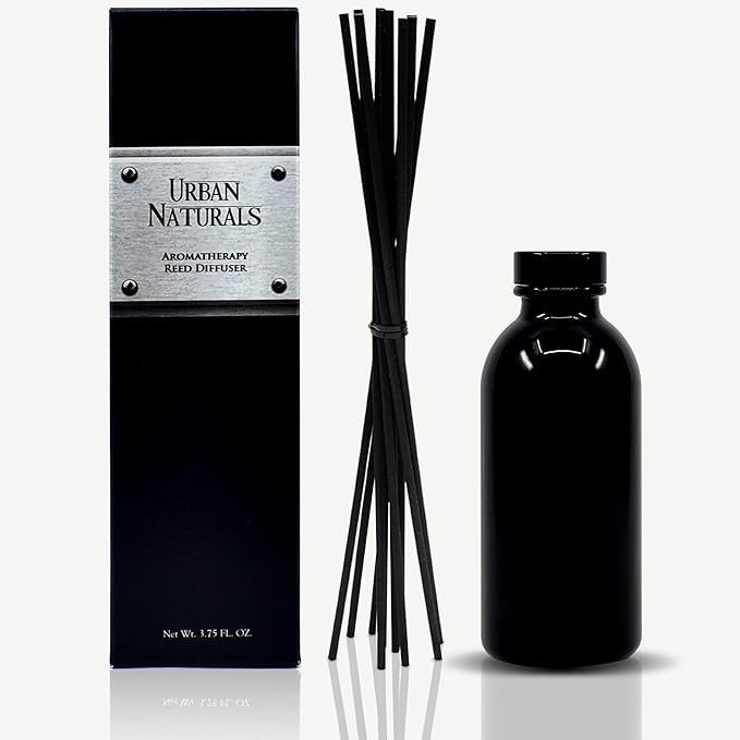 Urban Naturals Crisp White Linen Reed Diffuser Gift Set | with Citrus, Ozone, Ylang-Ylang, Lilies & Sandalwood Notes for a Fresh, Clean Cotton Smelling Home