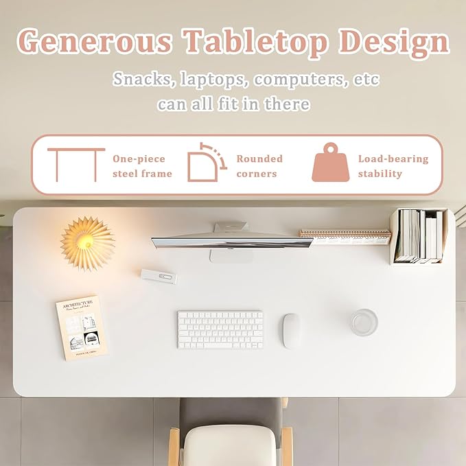 Computer Desk Study Table No Assembly Required,Writing Computer Space Saving Folding Table for Home Office