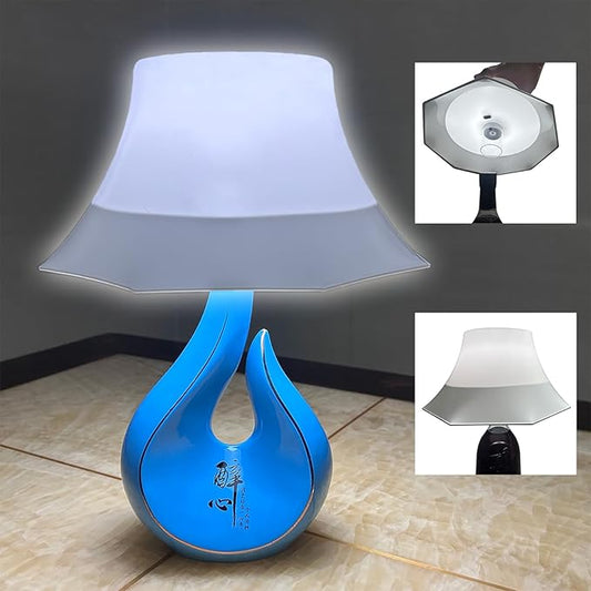 LED Wine Bottle Table Lamp, Wireless Rechargeable, Touch Control, 3 Color Modes, Adjustable Brightness, Waterproof, for Dining Room/Bedroom/Bar/Restaurant