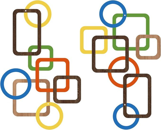 2 Pcs Metal Abstract Wall Decor, Minimalist Lines Wall Hanging Art Painting, Modern Geometric Black Wall Sculpture Suitable for Home Office, Hotel Living Room, Bedroom and other Home Decoration