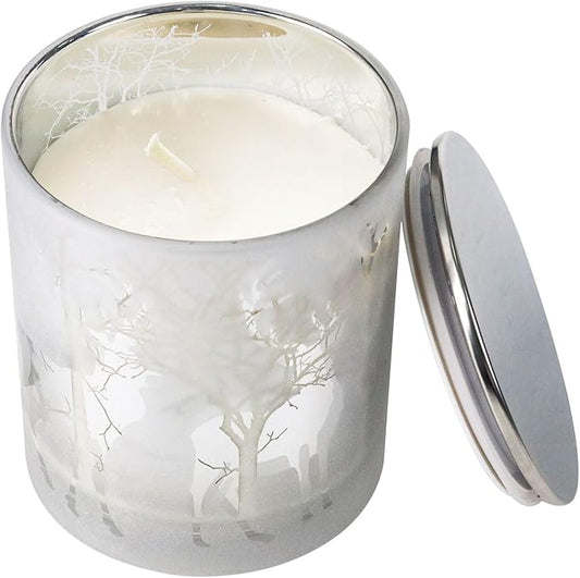 Christmas Scented Candle, 11oz Vanilla Candle, Soy Wax Aromatherapy Winter Candle for Holiday, Christmas Table Decor Gift for Women Men