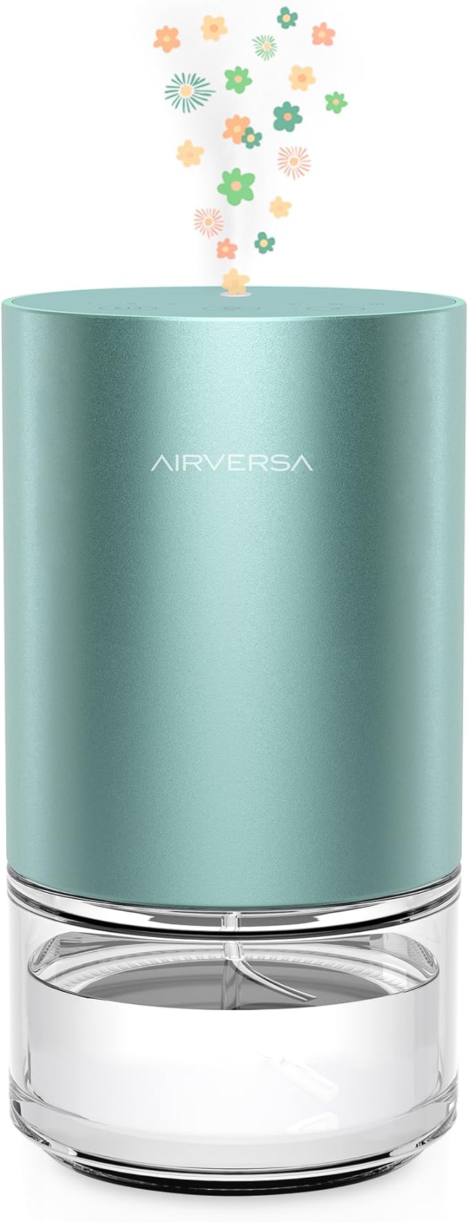 Airversa Essential Oil Diffuser Waterless Aromatherapy Diffusers for Home Large Room, Bedroom, Car, Office, Desk, Battery Operated, Small Diffuser for Pure Scent, 100mL Capacity, AN9 (Mint)