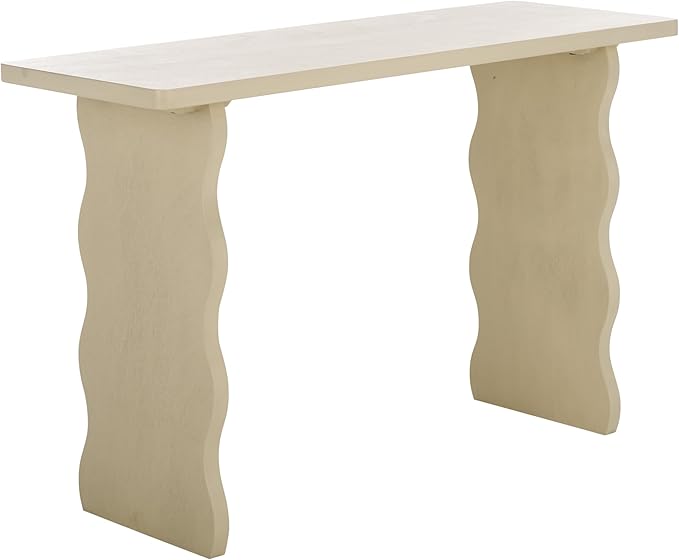 SAFAVIEH Home Collection Preslyn Sand Console Table for Entryway, Living Room, Foyer