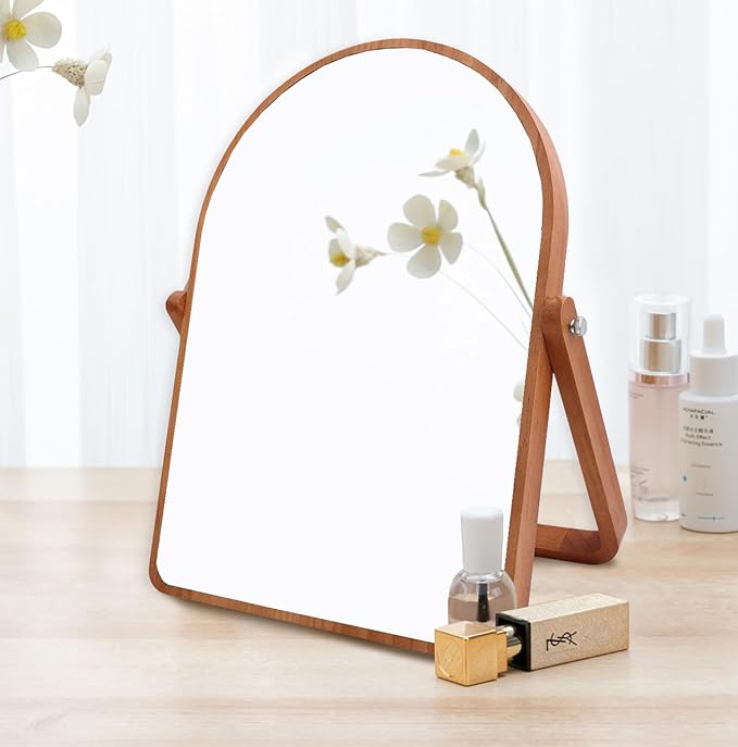ZOROSY Table Desk Vanity Mirrors for Girl- Portable Folding Makeup Mirrors, Wall-Mounted Mirrors for Living Room, Bathroom,Bedroom (16.5" L x 12" W)