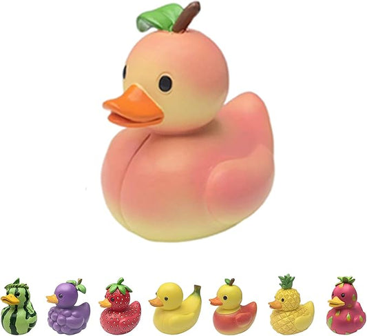 Whimsical Resin Shelf Sitter - 3 Inch Mini Decorative Sculpture for Office Desk Kitchen Living Room School - Creative Tabletop Ornament Gift with Exquisite Detailing (Peach)