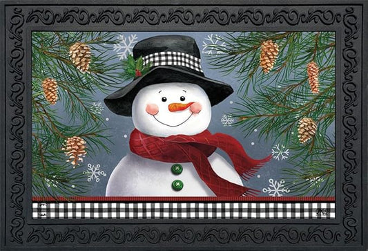Briarwood Lane Smiling Snowman Doormat