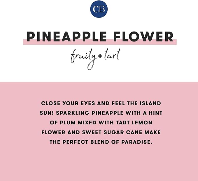 Capri Blue Modern Marble Reed Diffuser Set - Includes Reed Diffuser Sticks, Scented Oil & Glass Bottle - Luxury Scents for Bedroom Decor & Bathroom Air Freshener - Pineapple Flower (5.7 fl oz)