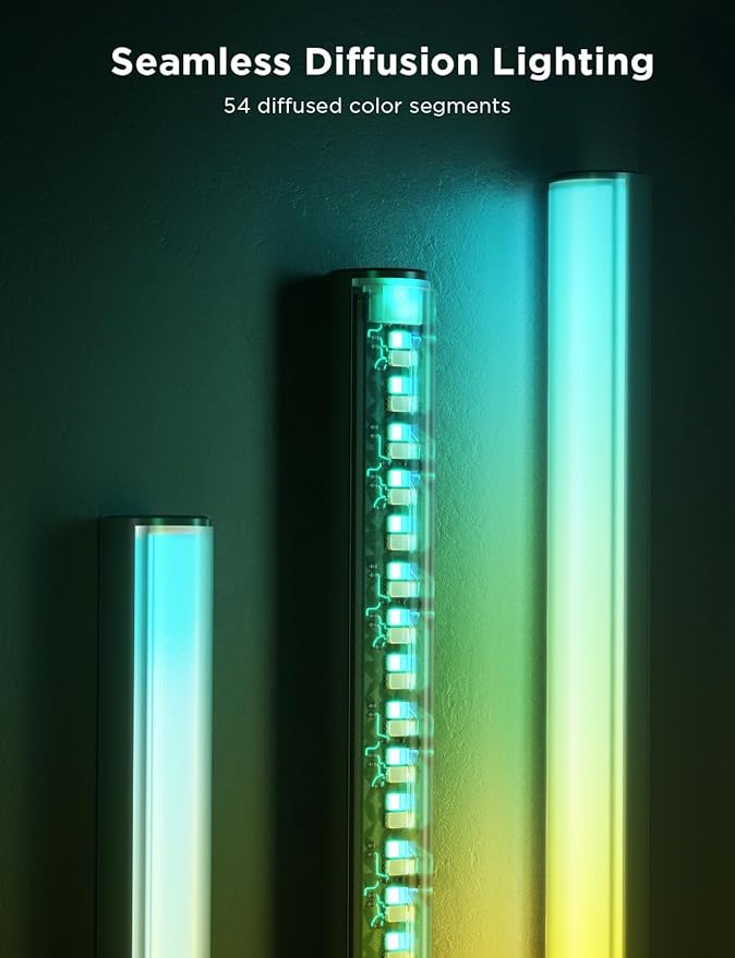 Govee Floor Lamp Pro, RGBICWW LED Lamp with Bluetooth Speaker and White Noise, 2100 Lumens Standing Lamp, Works with Matter, 16 Million Colors, Music Sync, Floor Lamp for Bedroom, Living Room