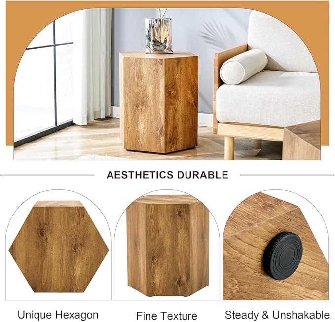 End Table, Side Table Living Room Table, Modern Sofa Couch Tables, Bedside Table for Living Room