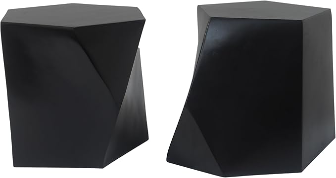 Nesting Coffee Table Set of 2, Modern Round Wooden Circle Accent Coffee Tables for Small Spaces Living Room Bedroom Balcony Office Drum Side Table