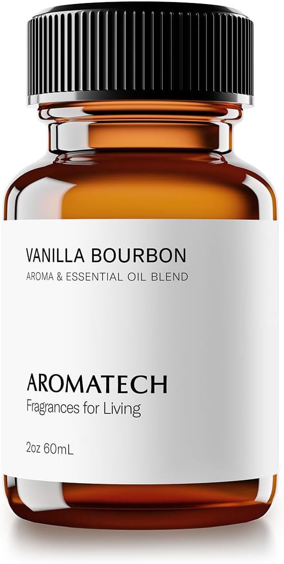 AromaTech Vanilla Bourbon Premium Aroma Oil – Warm & Soothing Home Fragrance with Notes of Vanilla Bean, Bourbon & Oak Barrel for Scent Diffusers, Cold-Air and UltraSonic Scent Machines – 60 mL