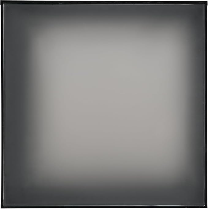 Modern White LED Coffee Table with 5mm Frosted Tempered Glass Top, High Gloss Finish, 16-Color App-Controlled Lights, Sturdy MDF Base, Easy Assembly, 27.56"x27.56"x13.78"