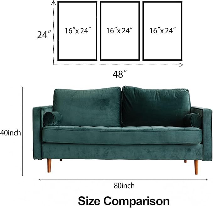 3 pcs Boho Canvas Wall Art Green Sage Botanical Painting Wall Decor Pictures Mid Century Modern Minimalist poster print for Living Room Bedroom Bathroom Home Decoration UnFramed