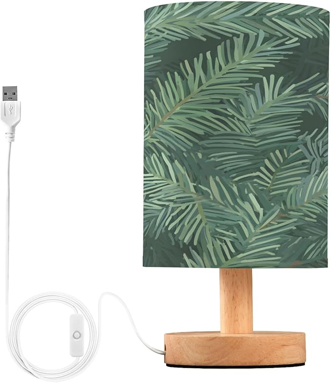 Bolaz Small Table Lamp for Bedroom Christmas Tree Branches Three Table Lamp Nightstand Lamp for Livingroom Office Reading Working Table Desk