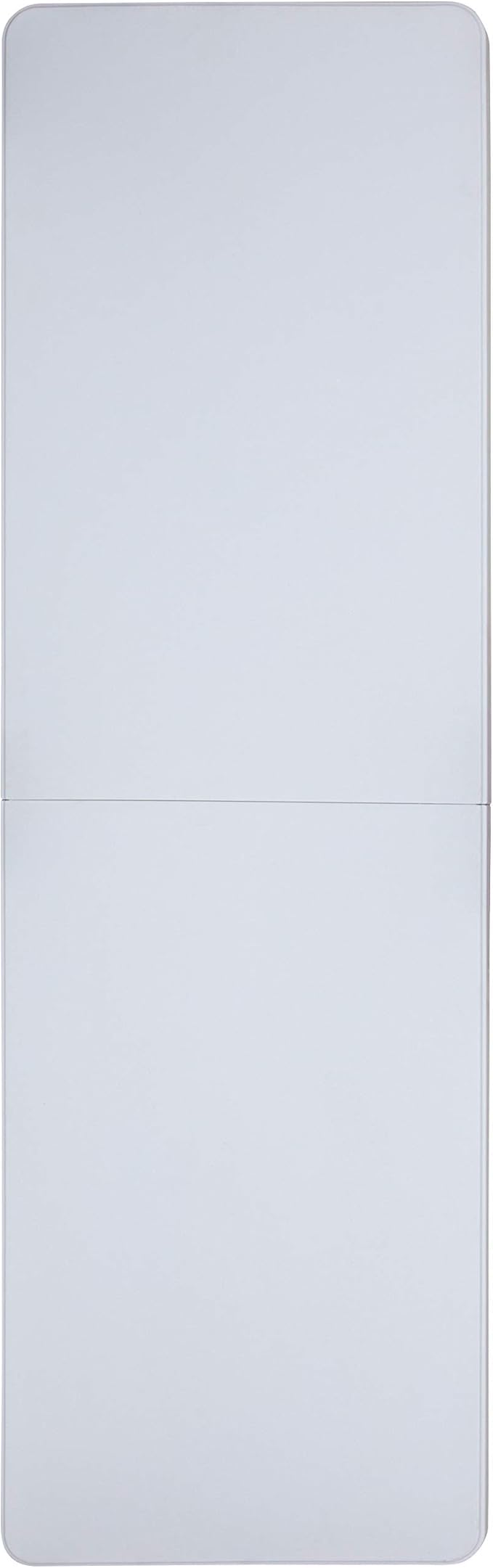 EMMA + OLIVER 8' Height-Adjustable Rectangular Bi-Fold Plastic Folding Table, Long Plastic Foldable Table for Residential Indoor/Outdoor Events, White