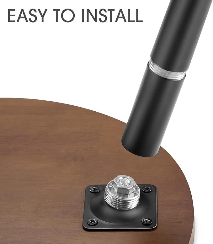 Plant Stand Indoor, Mid Century Wood Plant Stand Plant Table for Flower Pots, Heavy Duty Metal Tall Plant Holder, Modern Home Decor Small Round Side End Table (11.8"x16")