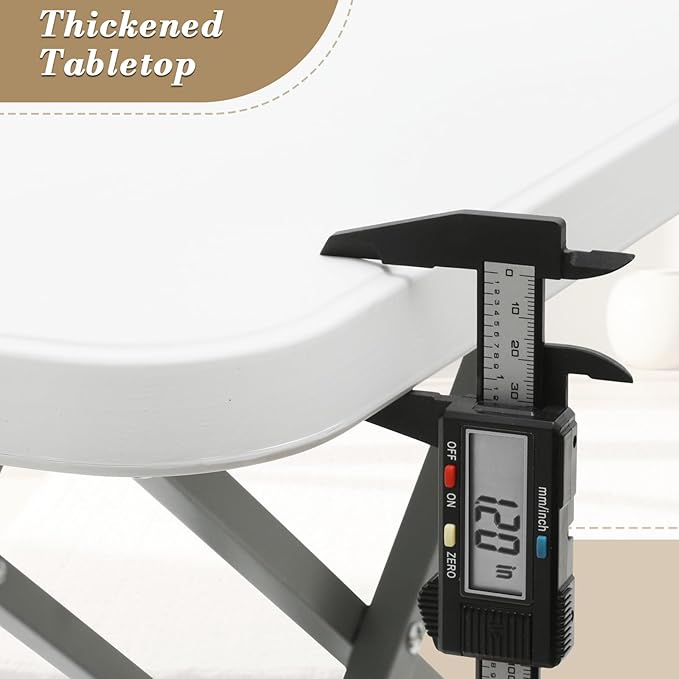 Athena Collection Folding TV Tray Table Couch Table with 5 Height Adjustable, Portable Small Folding Table Dinner Tray Laptop Table for Living Room Small Space for Eating on Bed Sofa Couch