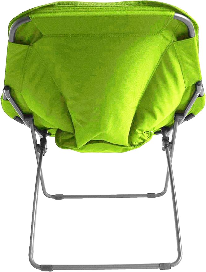 Zenithen Limited Portable Hexagon Folding Metal Framed Chairs, Perfect for Dorm Rooms, Bedrooms, Reading, Studing, Movies Gaming, and Living Rooms, Light Green (Pack of 2)