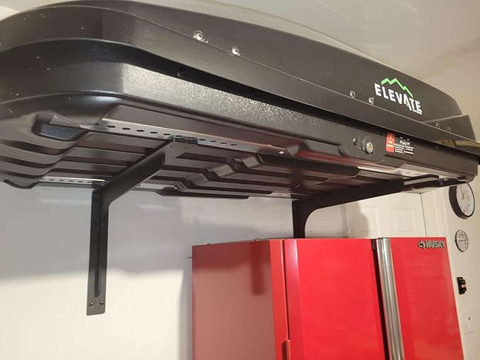 (16 INCH x 9.5 INCH) Shelf Bracket ,L Shelf Brackets,max Load 300lbs, Premium Alloy Metal Heavy Duty Shelf Bracket, high Strength Mounting Hardware Included, countertop Support, Pack of 4.