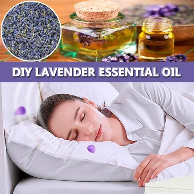 Dried Lavender Flowers, Natural Flowers Buds, Fragrant Lavender Bulk for Drawers and Closets, Wholesale Dried Flowers for Soap, Candle, Sachets and DIY (2 Pound)