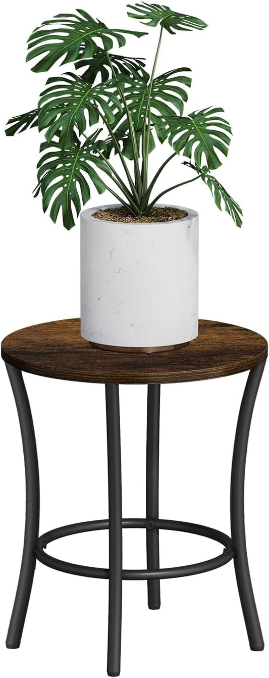 YINMIT Plant Stand Indoor, Round Plant Pots,Flower Pots for Indoor Plants, Adjustable Plant Shelf for Multiple Plant , Corner Plant Stand for Living Room Balcony Patio & Garden (Brown, Small)