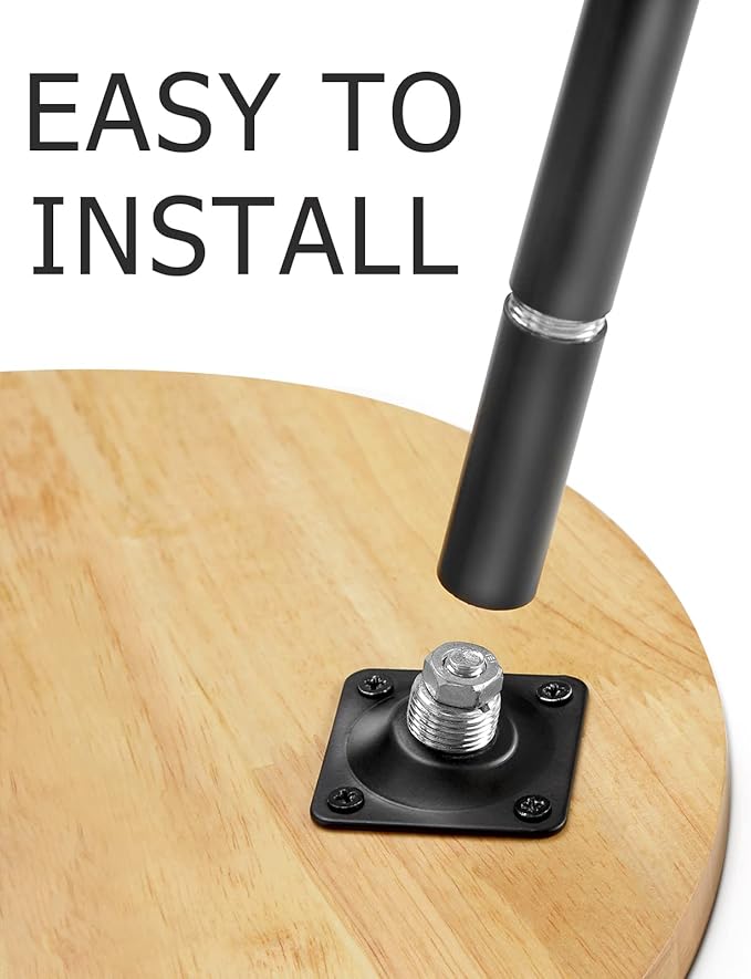 Indoor Plant Stand, Mid Century Wood Plant Stand Plant Table for Flower Pots, Tall Metal Plant Holder, Modern Home Decor Small Round Side End Table (11.8"x16")