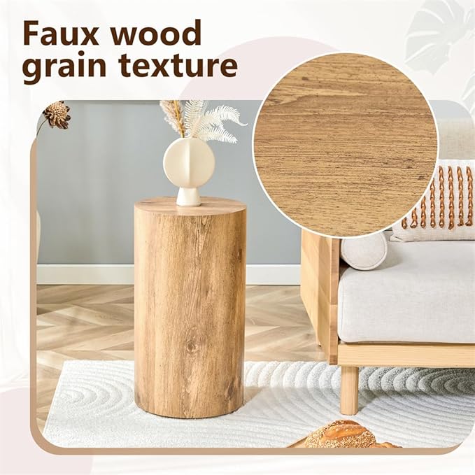 End Table Set of 2, Modern Round Side Table Sofa Couch Tables, Living Room Tables, Bedside Table Nightstand for Small Spaces, Bedroom