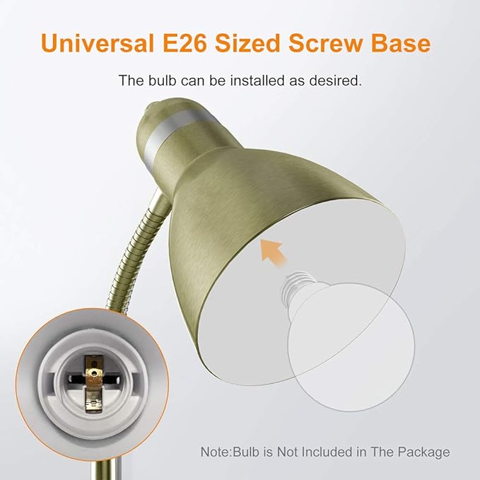 LEPOWER Floor Lamp, Metal Standing Lamp with Adjustable Gooseneck, Heavy Metal Base, Reading Pole Lamp for Office, Floor Lamps for Bedroom, Living Room