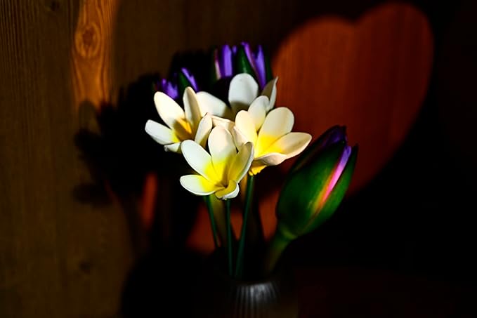 15pcs Gradient Yellow Flowers PU Real Touch Lifelike Hawaiian Artificial Flowers for DIY Wedding Bouquets White Bridal Shower Centerpieces Arrangements Party Tables Decorations