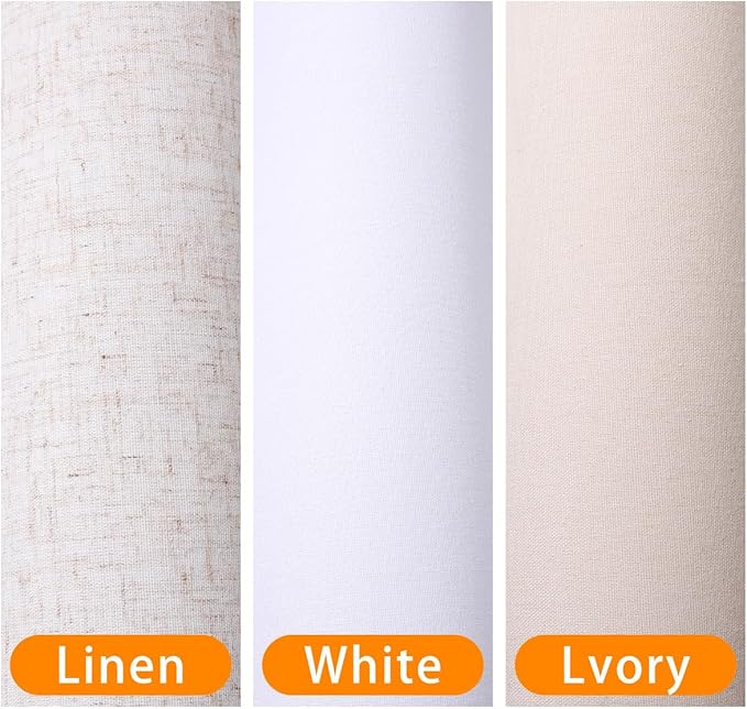 Floor Lamp for Living Room, Lamp with 3 Color Lampshades, Remote Standing Lamp for Bedroom, Office, Room décor(Bulb Included) (Linen)