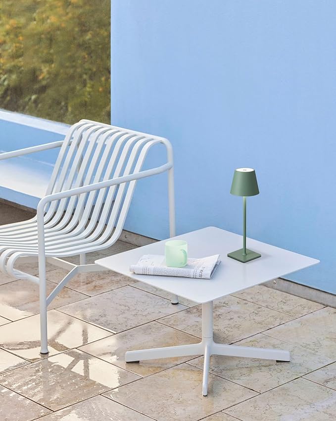 KDG 2 Pack Cordless Table Lamp,Portable LED Desk Lamp, 4000mAh Battery Operated, 3 Color Stepless Dimming Up, for Restaurant/Bedroom/Bars/Outdoor Party/Camping/Coffee Shop Night Light(Green)