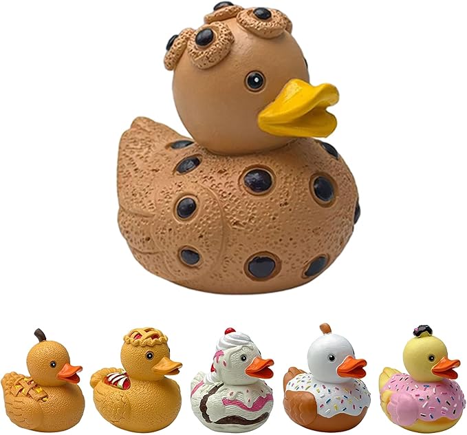 Whimsical Resin Shelf Sitter - 3 Inch Mini Decorative Sculpture for Office Desk Kitchen Living Room School - Creative Tabletop Ornament Gift with Exquisite Detailing (Cookies)