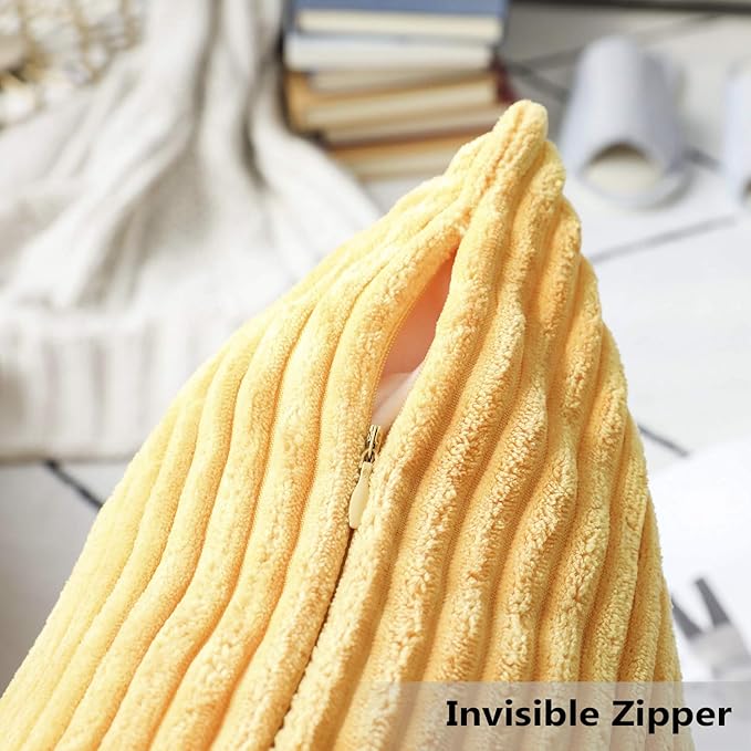 Home Brilliant 22x22 Throw Pillow Covers Spring Pillow Covers Decorative Set of 2 Accent Pillows for Couch Bench Sofa Fall Winter Decor, 22 x 22 Inch, Sunflower Yellow