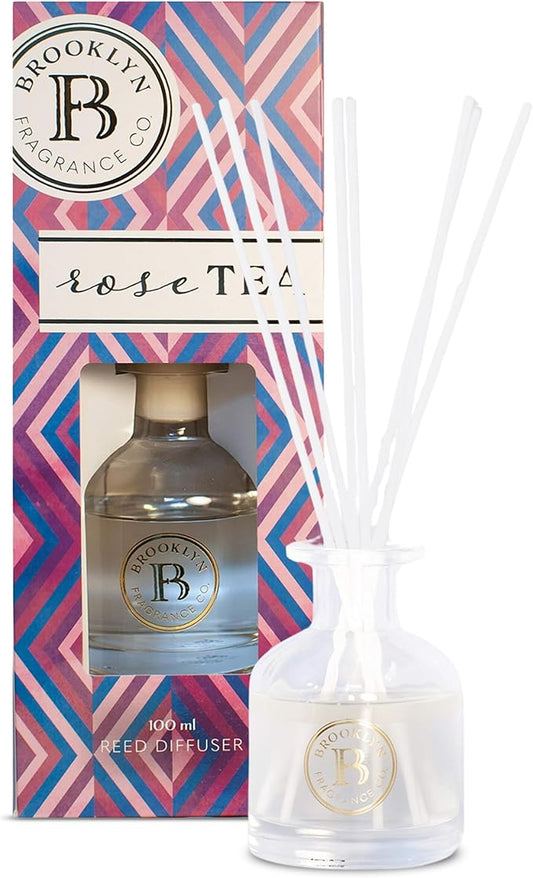 Brooklyn Fragrance Co. Aroma Diffuser - Luxurious Rose Scent Long Lasting Premium Fragrance - Air Freshener for Home - Scent Diffuser for a Large Room - 100ML