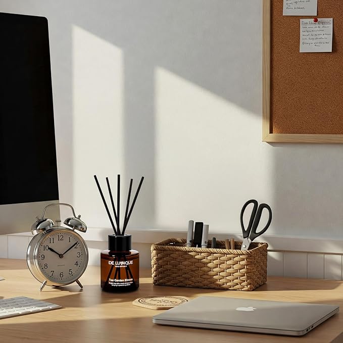 Tea Garden Bloom Reed Diffusers for Home – Aroma Diffuser with English Tea, Cucumber, Davana & Musk – Formula – Long Lasting Scent for Bedroom, Office, or Living Room – 50ml