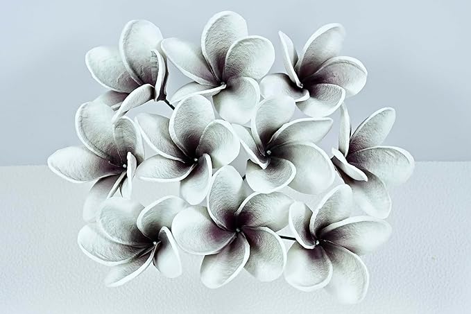 10pcs Gradient Grey Black Flowers PU Real Touch Flowers Black and White Room Decor Artificial Flowers for DIY Floral Gifts Wedding Home Office Table Decor Farmhouse Table Centerpiece Decorations