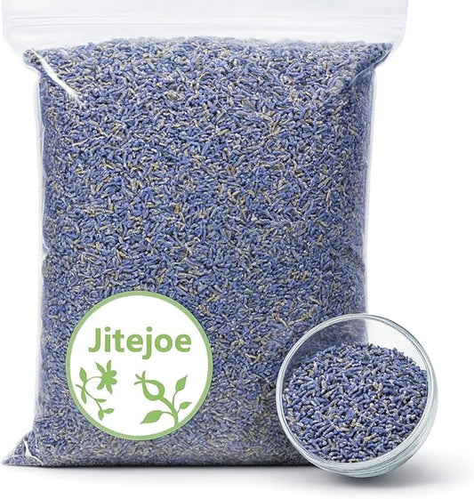 Dried Lavender Flowers, Natural Flowers Buds, Fragrant Lavender Bulk for Drawers and Closets, Wholesale Dried Flowers for Soap, Candle, Sachets and DIY (2 Pound)
