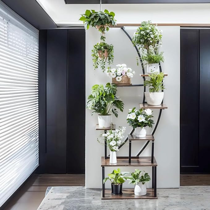 Hanging Plant Stand Indoor Pots for Planter: Air Plants Holder with Watering Can Indoor Plants& Pots Women's Bedroom Decor Indoor Garden Gift