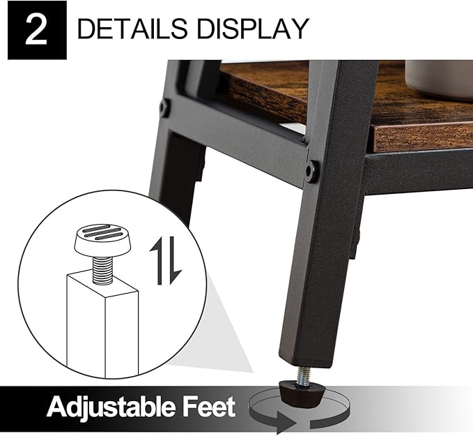 63" Solid Wood Entryway Table Narrow with Shelves, 2-Tier Storage Long Couch Table Behind Sofa Console Tables for Living Room, Entrance, Hallway, Foyer(Black,51.2"x9.8"x31.5")