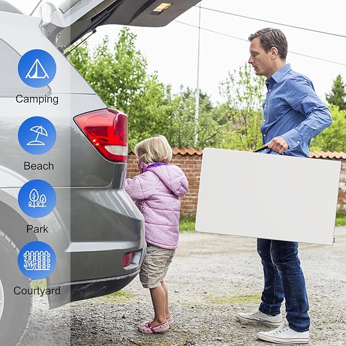 Nazhura 6 Foot Foldable/Folding Table Heavy Duty, Durable and Portable for Dining Picnic and Party