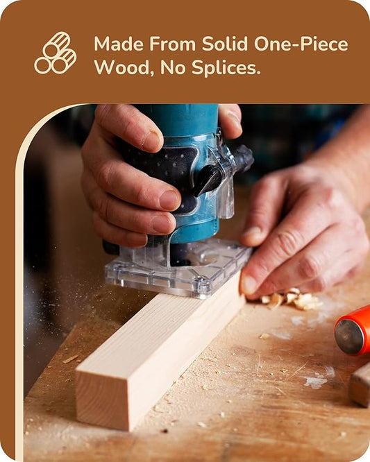 EDISHINE LED Table Lamp, Small Wood Bedside Lamp with 3 Color Temperature, Stepless Dimmable & Memory Function, Touch Control Square Nightstand Lamp for Bedroom, Living Room, One-Step Installation