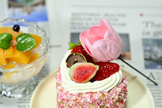 12pcs Warm Pink Flowers PU Real Touch Flowers Wedding Bouquets Artificial Flowers for Decoration DIY Floral Gifts Cake Topper Home Office Table Decor Farmhouse Table Centerpiece Decorations