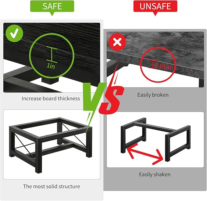 YINMIT Wooden Step Stool for Adults, Heavy Duty Step Stool with Non-Slip Feet, Bed Steps for High Beds for Adults, Wide Stepping Stool for Bedroom Kitchen, Hold Up to 500 LBS, Black