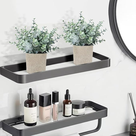 2 Pack Fake Plants Eucalyptus Small Potted Artificial Plants Indoor Greenery for Shelf Desk Home Bathroom Farmhouse Living Room Coffee Table Decor