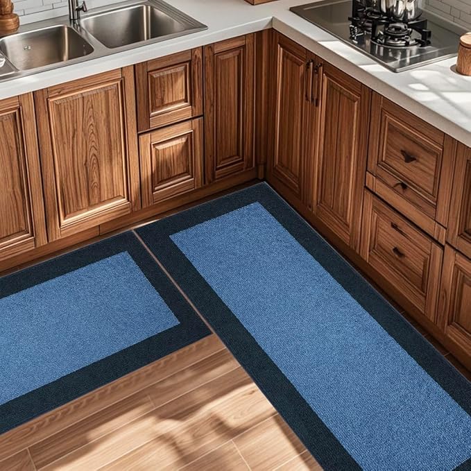 Machine Washable Kitchen Rug 32" x 70", Non Slip Indoor Door Rug, Absorbent Entrance Runner Rug for Bedroom, Hallway, Bathroom, Floor (Roll Packing)