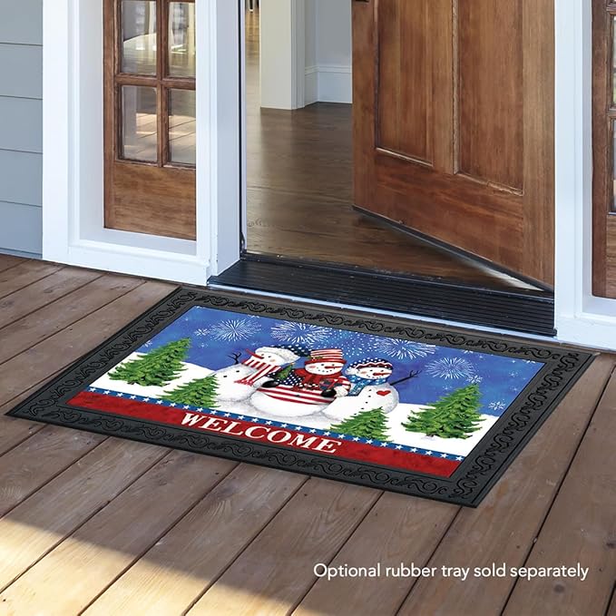 Briarwood Lane American Snowmen Winter Doormat